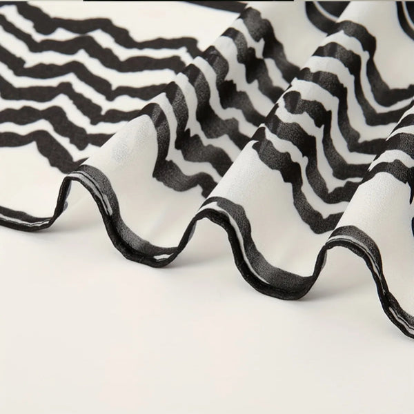 Maryam’s Essential Arab Vintage Print Premium Chiffon Scarf/Hijab