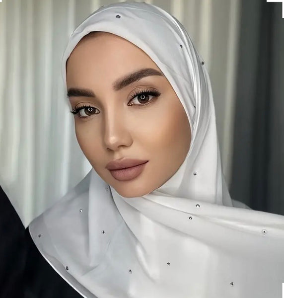 Maryam's Essential Large Premium Diamanté Chiffon Scarf/Hijab