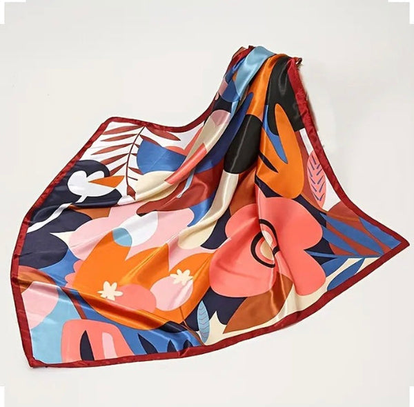 Maryam's Essential Luxury Silk Polyester Printed Shawl/Hijab