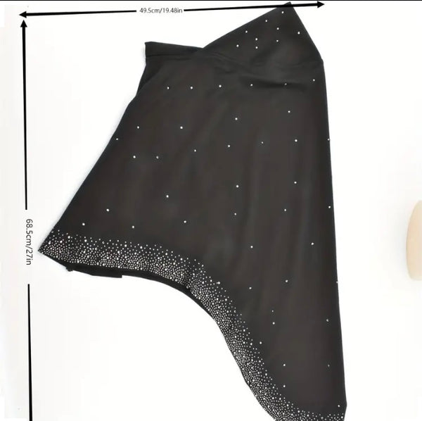 Maryam's Essential Luxury Diamanté One Piece Hijab/Scarf
