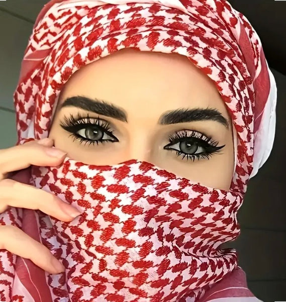 Maryam’s Essential Arab Premium Cotton Shemagh Scarves/Shawls