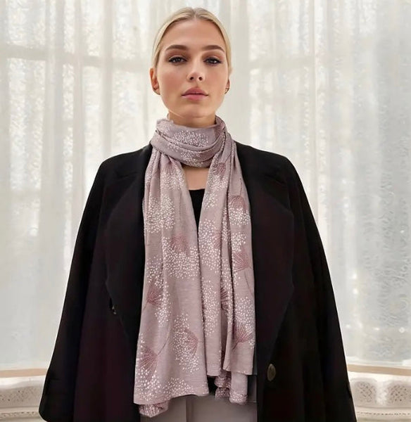 Maryam's Essential Luxury Printed Cotton Viscose Hijabs/Scarves