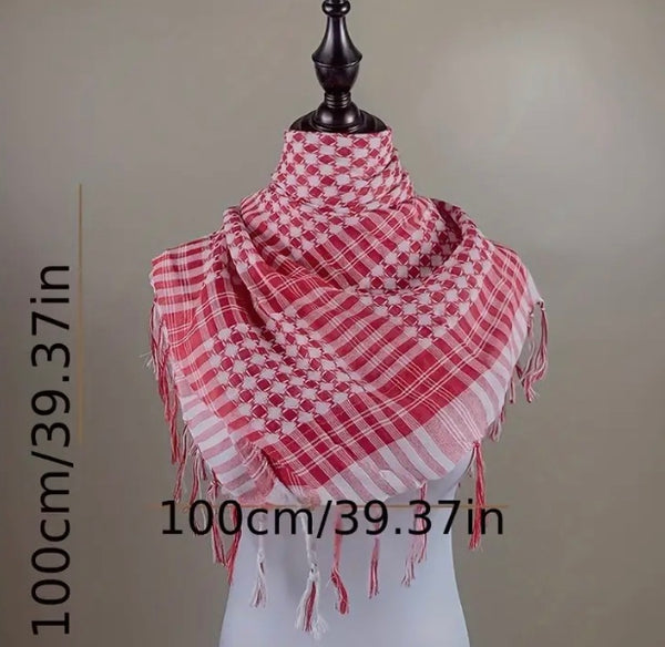 Maryam’s Essential Arab Premium Cotton Shemagh Scarves/Shawls