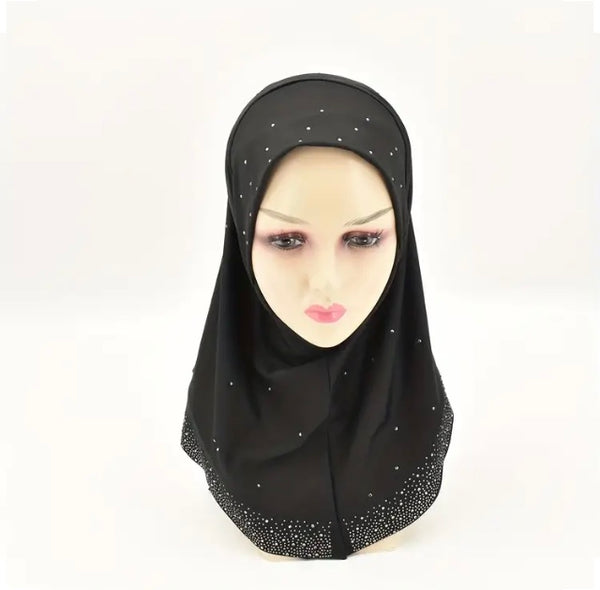 Maryam's Essential Luxury Diamanté One Piece Hijab/Scarf