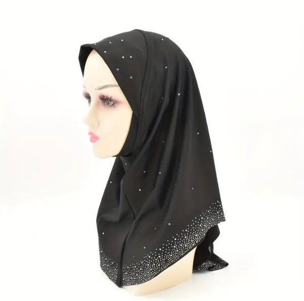 Maryam's Essential Luxury Diamanté One Piece Hijab/Scarf