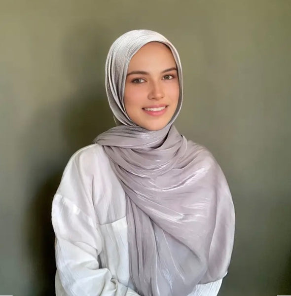 Maryam's Essential Luxury Plain Shiny Polyester Hijabs/Scarves