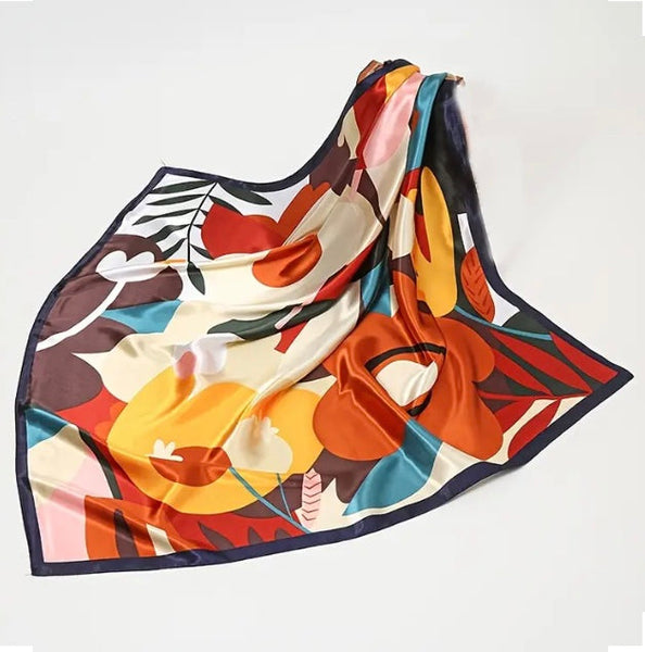 Maryam's Essential Luxury Silk Polyester Printed Shawl/Hijab