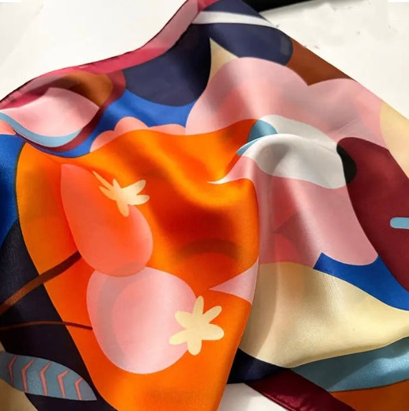 Maryam's Essential Luxury Silk Polyester Printed Shawl/Hijab