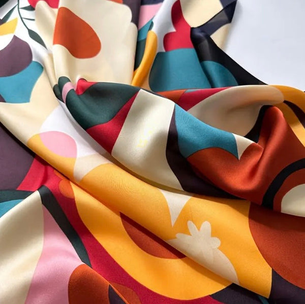 Maryam's Essential Luxury Silk Polyester Printed Shawl/Hijab