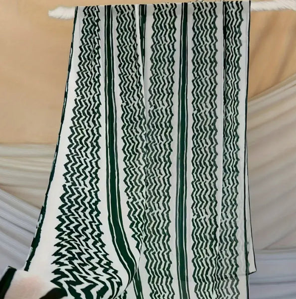 Maryam’s Essential Arab Vintage Print Premium Chiffon Scarf/Hijab