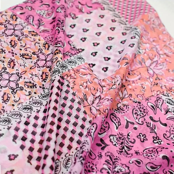 Maryam's Essential Paisley Printed Cotton Viscose Tassels Hijab