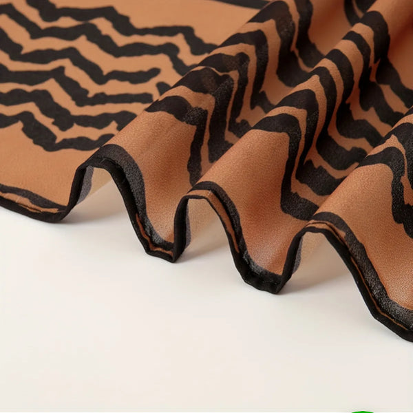 Maryam’s Essential Arab Vintage Print Premium Chiffon Scarf/Hijab