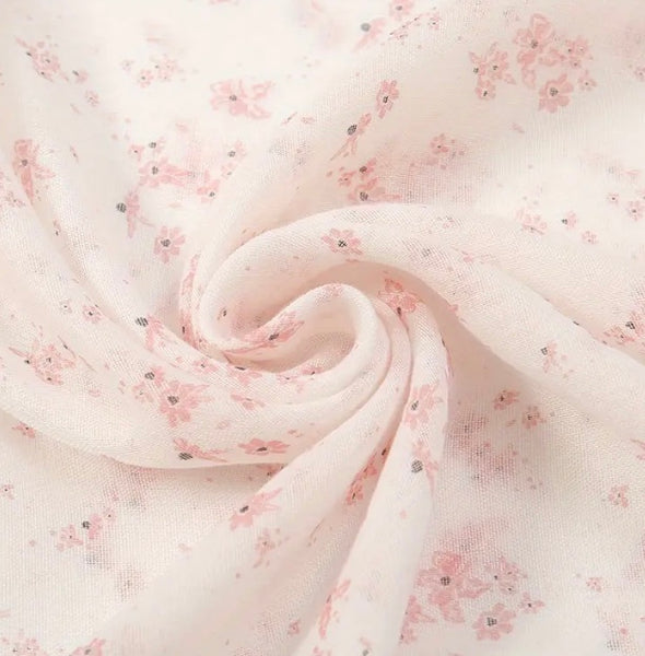 Maryam's Essential Luxury Floral Printed Polyester Tassels Hijab