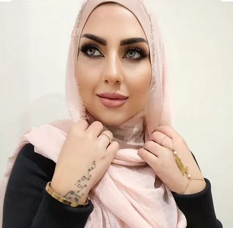 Maryam's Essential Frayed Edge Cotton Crinkle Hijab