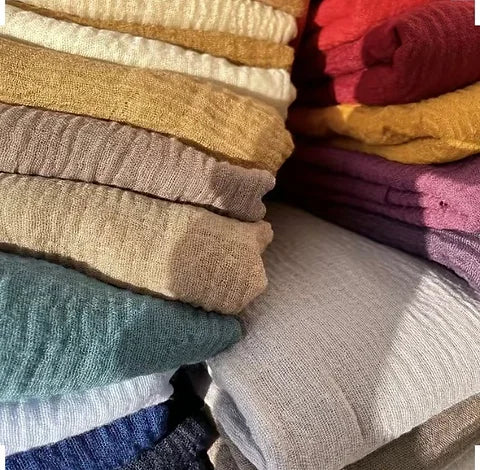 Maryam's Essential Frayed Edge Cotton Crinkle Hijab