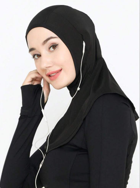 Maryam's Essential Luxury Revolutionary Sporty Ear Accessible Hijab