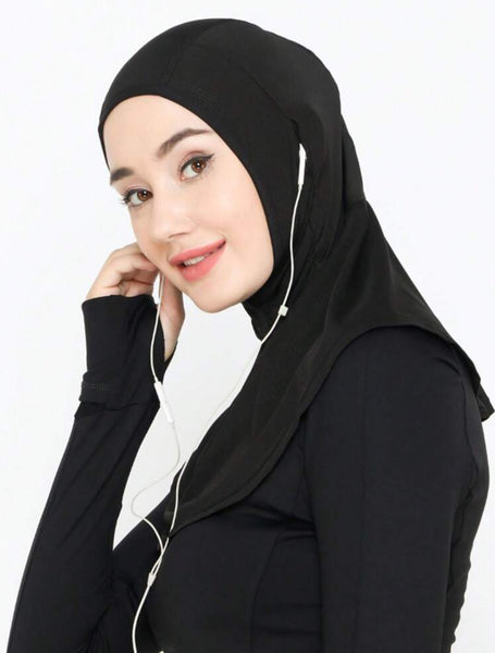 Maryam's Essential Luxury Revolutionary Sporty Ear Accessible Hijab