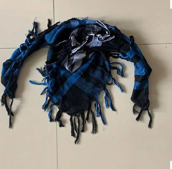 Maryam’s Essential Arab Premium Cotton Plaid Tassels Scarf/Shawl