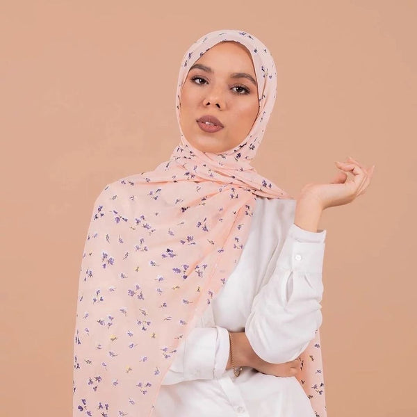 Maryam’s Diamond Style Printed Chiffon Hijab