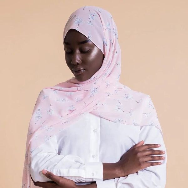 Maryam’s Diamond Style Printed Chiffon Hijab