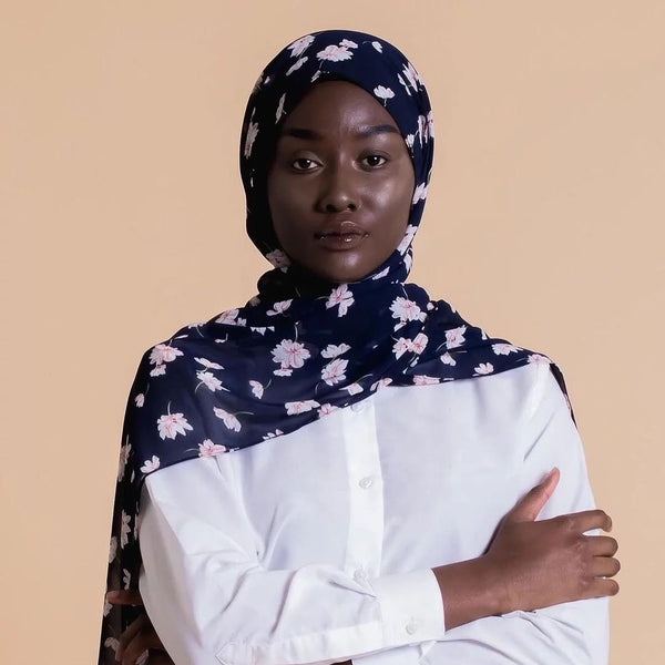 Maryam’s Diamond Style Printed Chiffon Hijab
