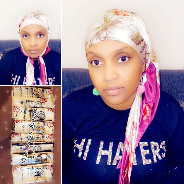 Maryam’s Diamond Style Silk Polyester Printed Shawl/Hijab