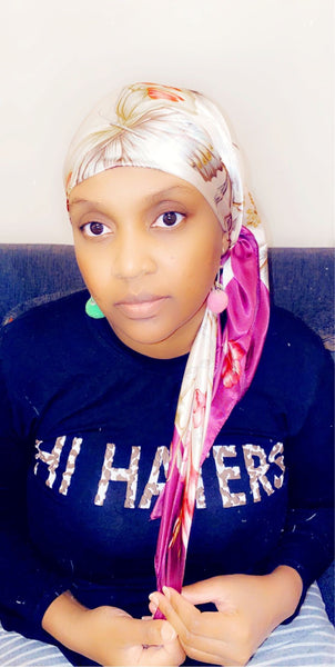 Maryam’s Diamond Style Silk Polyester Printed Shawl/Hijab