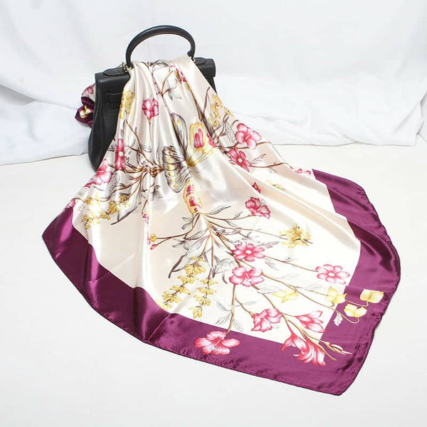 Maryam’s Diamond Style Silk Polyester Printed Shawl/Hijab