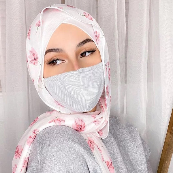 Maryam’s Diamond Style Printed Chiffon Hijab