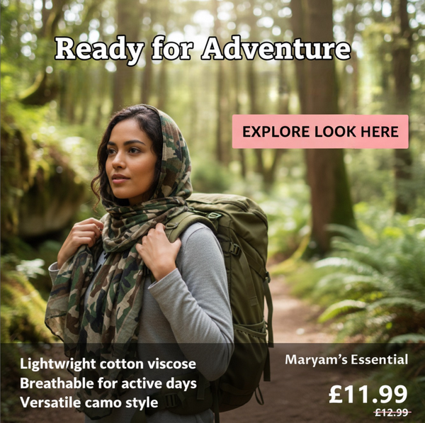 Maryam's Essential Cotton Viscose Military Camouflaged Hijab