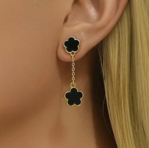 Maryam’s Essential Exquisite Clover Flower Vintage Drop Dangle Earrings