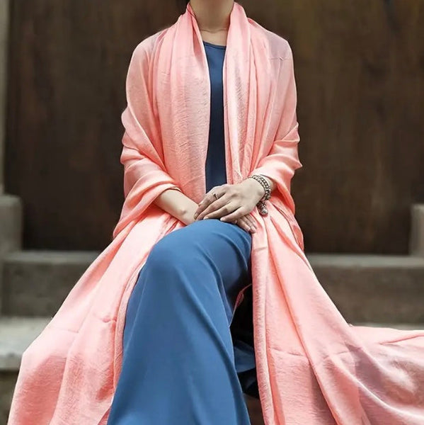 Maryam’s Essential Extra Large Plain Pure Colour Cotton Viscose Soft Hijabs/Shawls