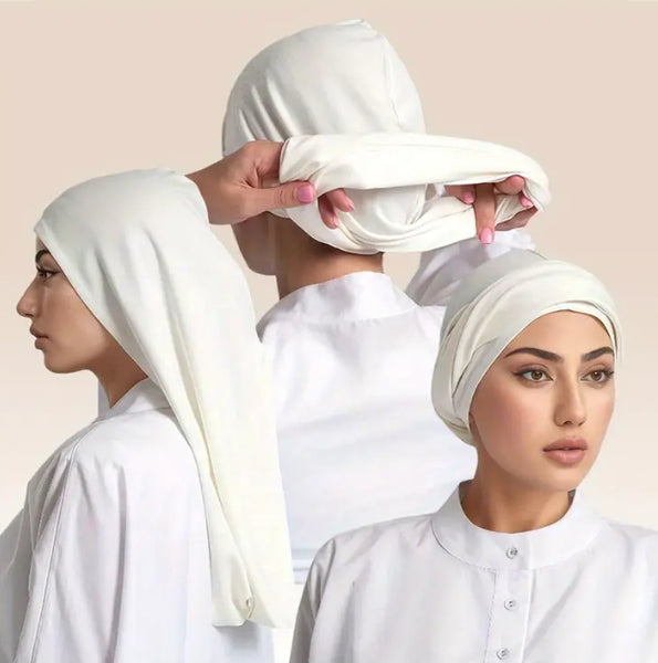 Maryam's Essential Plain Suede Turban Head Wrap/Cap