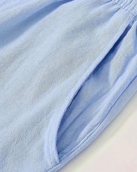 Maryam’s Essential Lightweight Breathable Drawstring Cotton Linen Loose Pant
