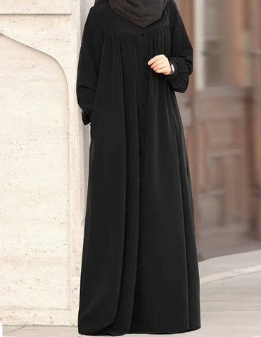 Maryam's Essential Tie Waist Button Down Maxi Dress Shirt