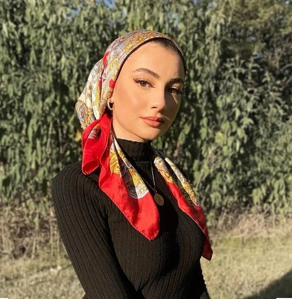 Maryam's Essential Silk Polyester Printed Shawl/Hijab