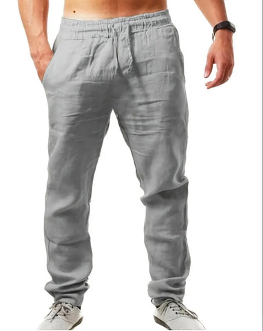 Maryam’s Essential Lightweight Breathable Drawstring Cotton Linen Loose Pant