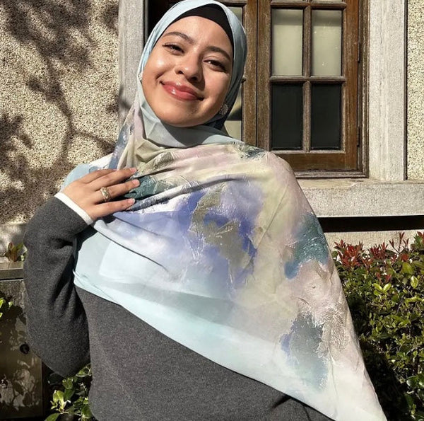 Maryam’s Essential Digitally Printed Large Chiffon Hijabs