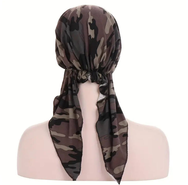 Maryam's Essential Military Camouflage Pre-Tied Print Headscarf Hijab