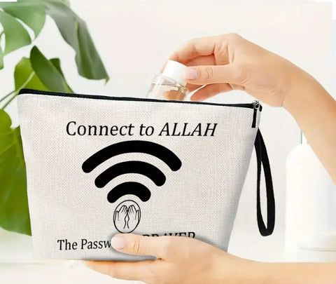 Maryam’s Essential Luxury “Connect with Allah” Multifunctional Eco - Friendly Pouch