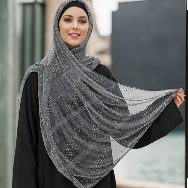 Maryam's Essential Luxury Shimmer Polyester Hijab