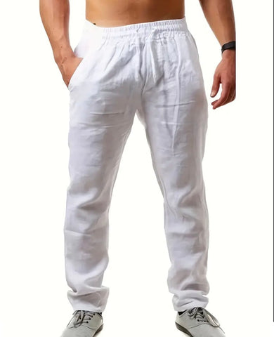 Maryam’s Essential Lightweight Breathable Drawstring Cotton Linen Loose Pant
