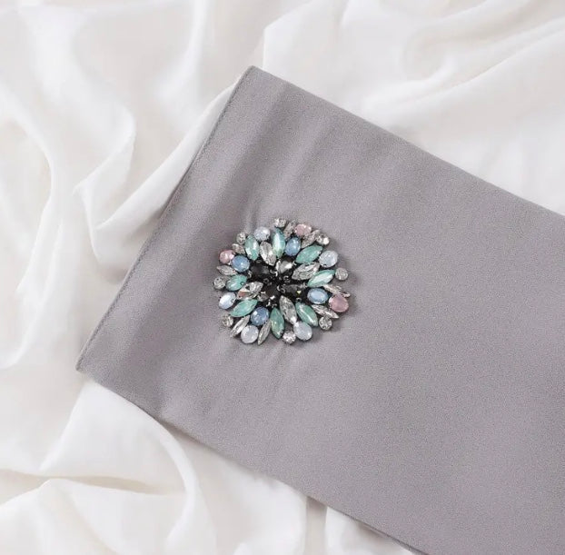 Maryam's Diamond Style Stunning Luxury Chiffon Hijab/Shawl