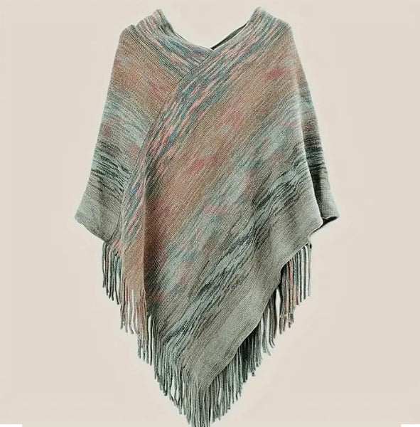 Maryam’s Essential Luxury Vintage Chic Knit Pullover with Tassels