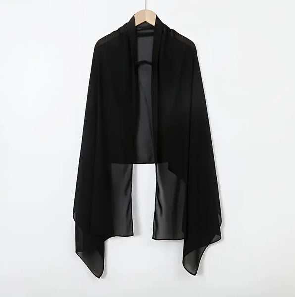 Maryam’s Essential Luxury easy to wear chiffon with pleated Elastic Band for secure fit Hijab