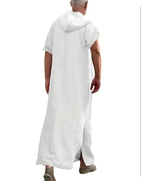 Maryam’s Diamond Style Luxury Men’s Hood Ethnic Loose Vintage Robe Kaftan
