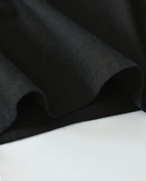 Maryam’s Essential Breathable Button Long Sleeves Cotton Linen Top Tank