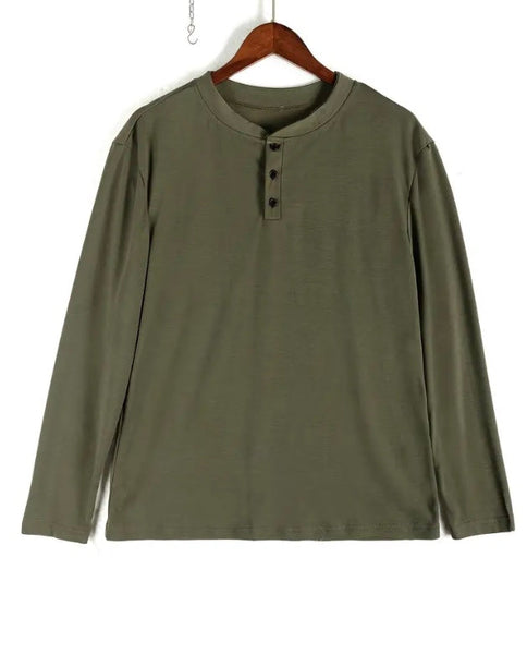 Maryam’s Essential Luxury Casual Breathable V-Neck Button Long Sleeves Shirt