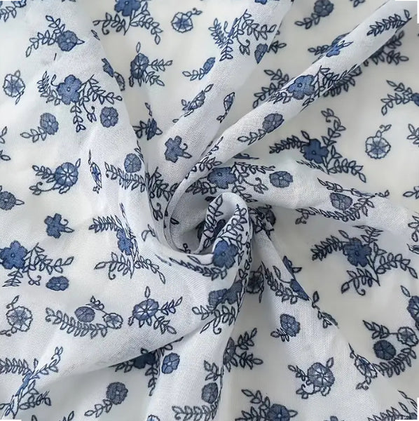 Maryam's Essential Printed Cotton Viscose Tassels Hijab