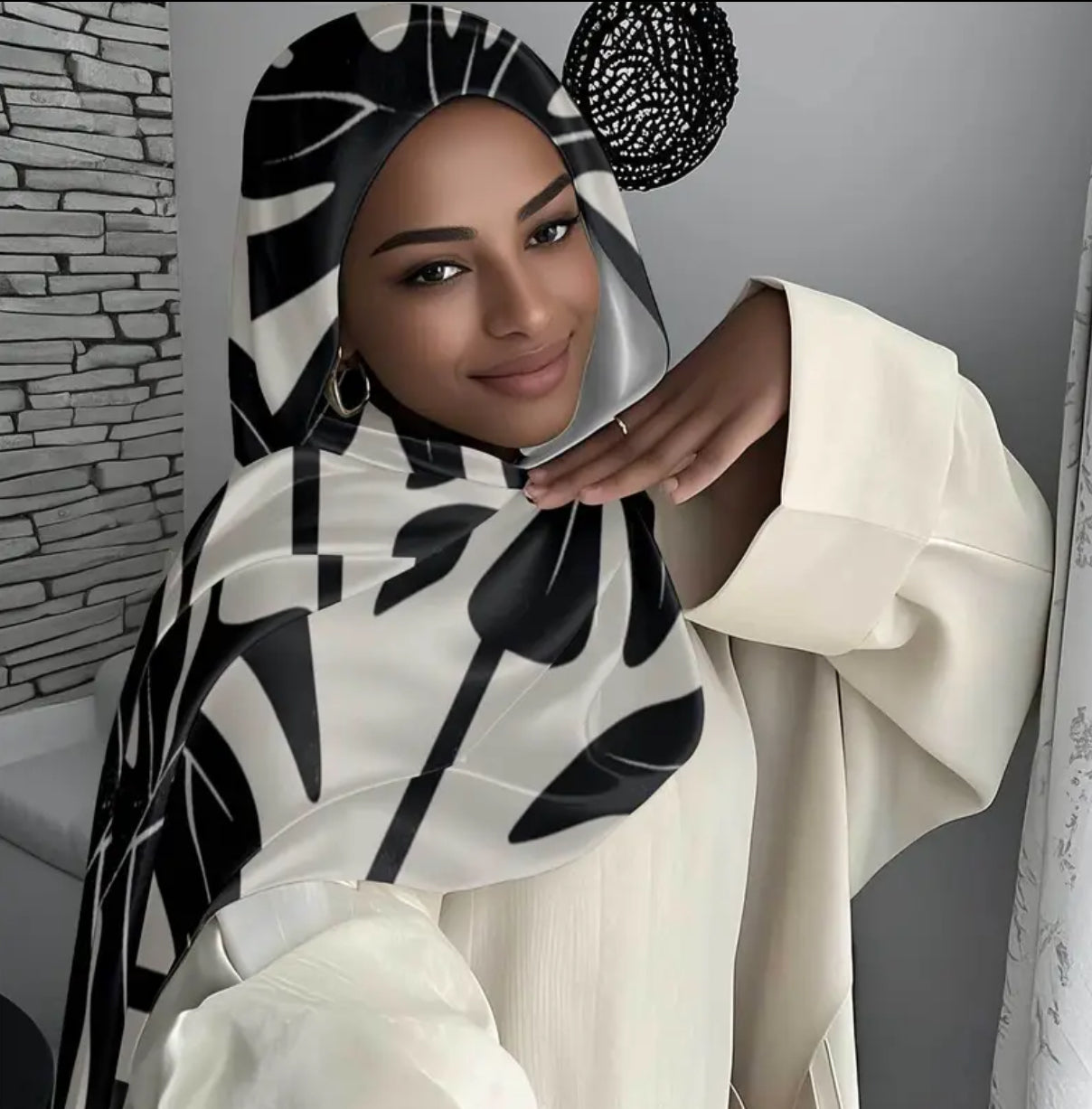 Maryam’s Essential Premium Printed Polyester Hijab